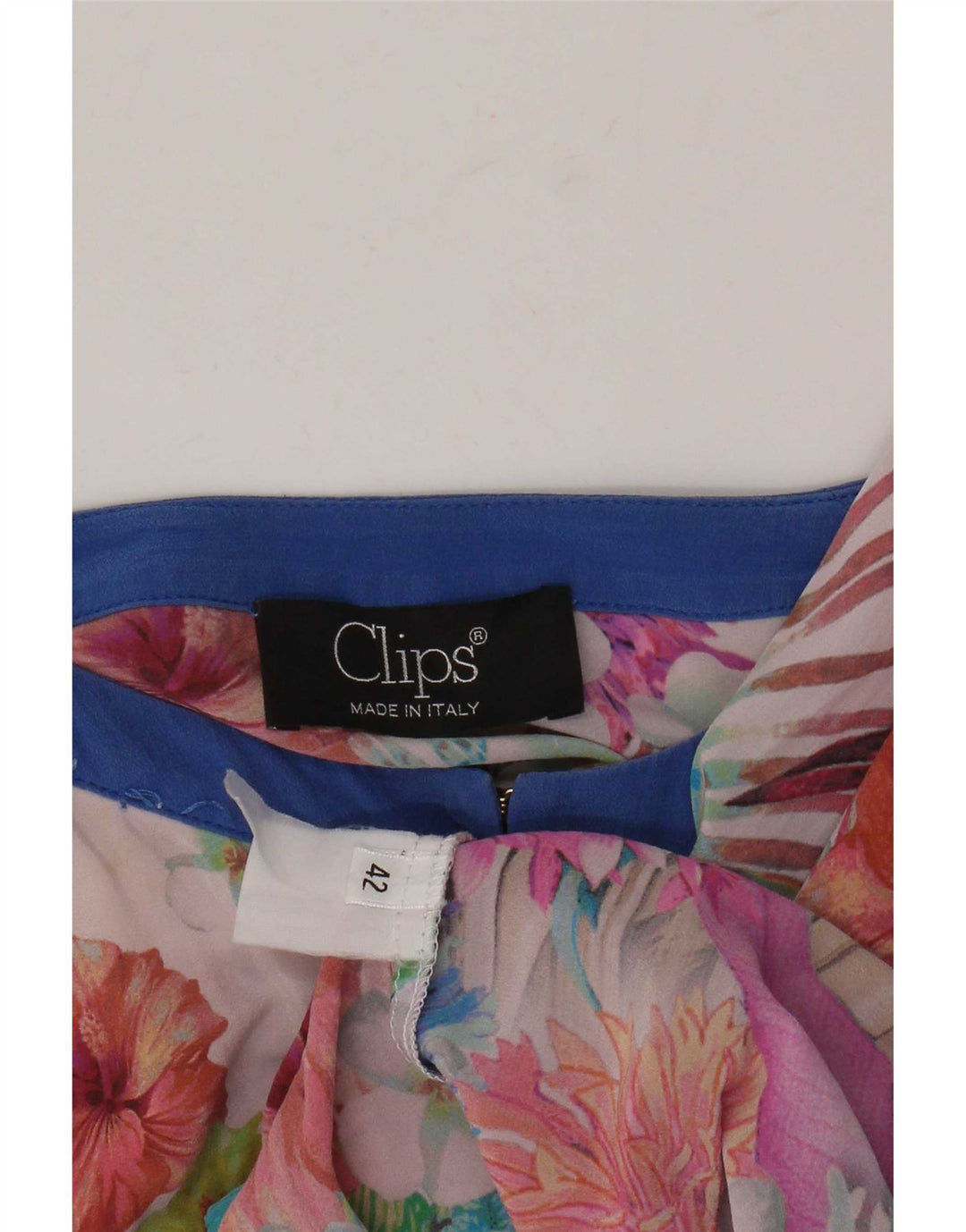 Clips Womens Beach Long Sleeve Blouse Top IT 42 Medium Multicoloured Floral