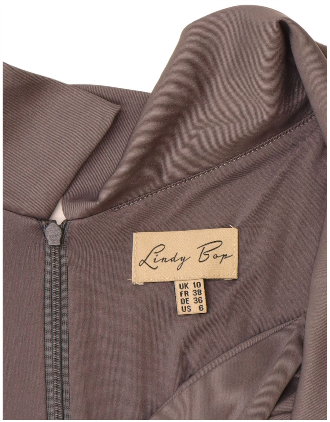 LINDY BOP Womens Sleeveless Jumpsuit UK 10 Small Grey Polyester