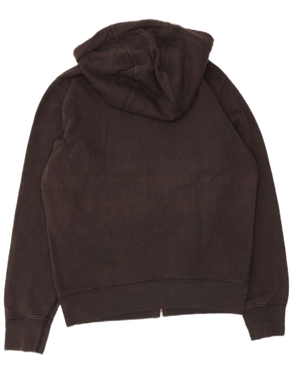 Diesel Mens Graphic Zip Hoodie Sweater Large Black Cotton