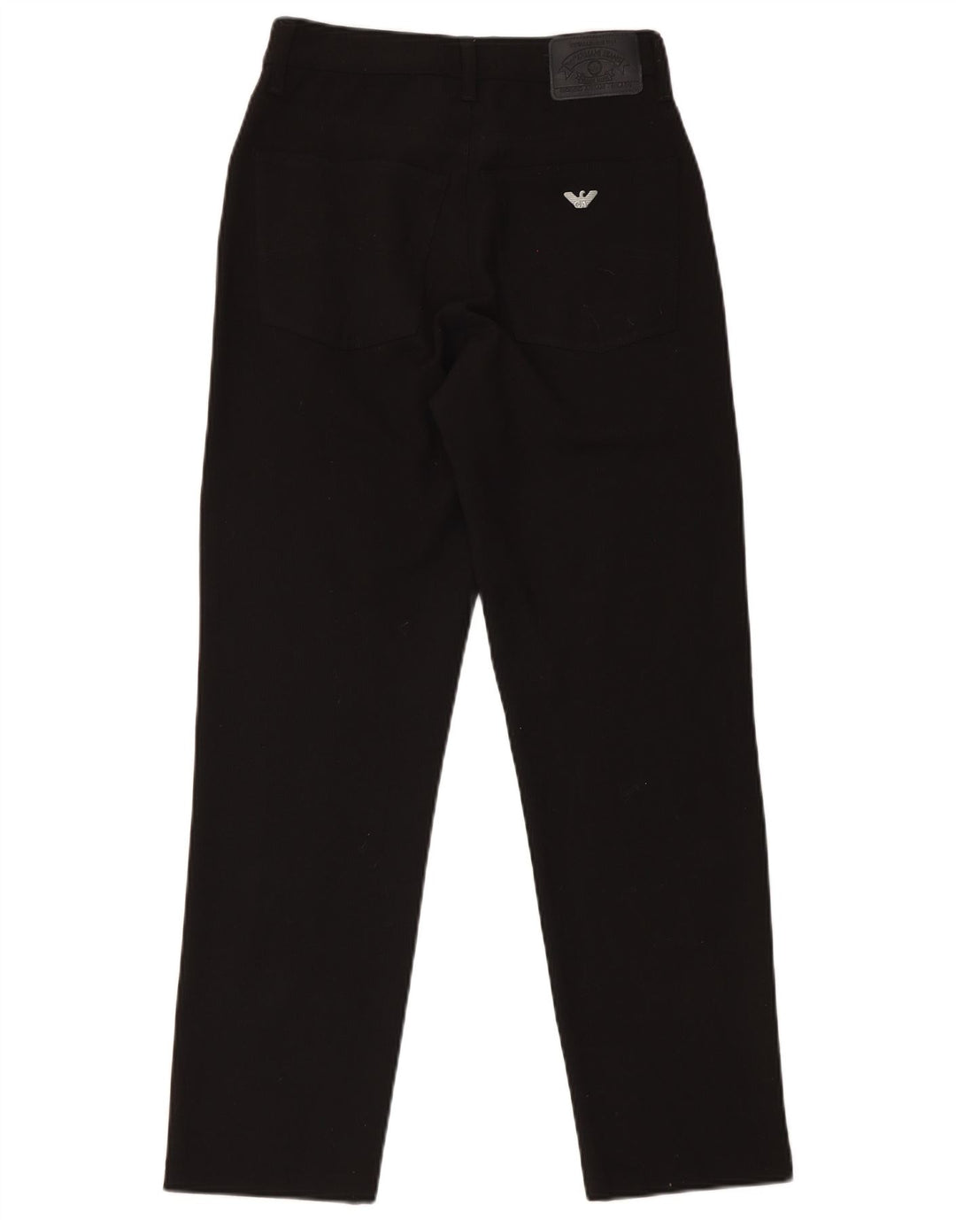 Armani Womens Slim Casual Trousers W31 L31 Black Wool