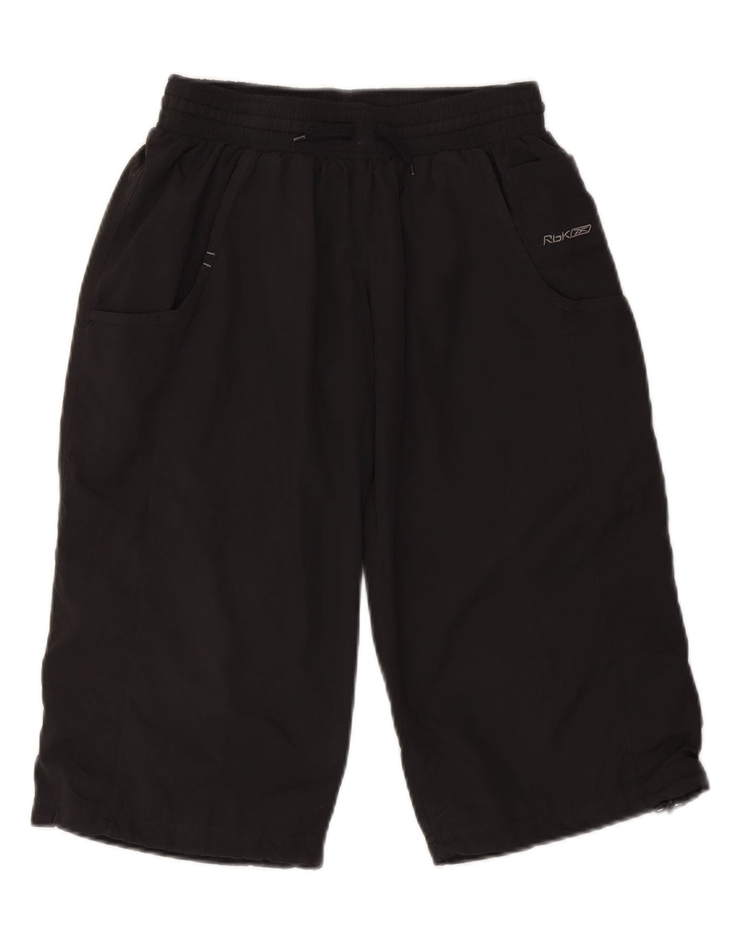 REEBOK Womens Bermuda Sport Shorts UK 10 Small Black Polyester Vintage Reebok and Second-Hand Reebok from Messina Hembry 