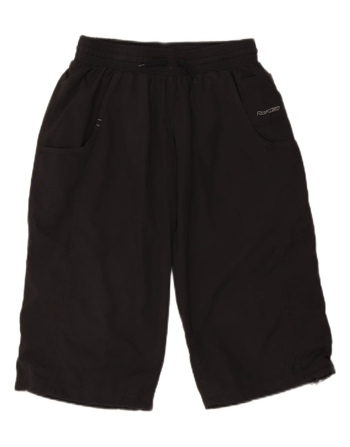 REEBOK Womens Bermuda Sport Shorts UK 10 Small Black Polyester Vintage Reebok and Second-Hand Reebok from Messina Hembry 