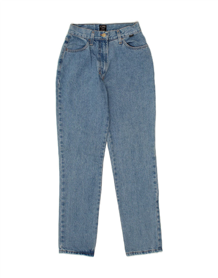 VINTAGE Womens Tapered Jeans IT 44 Medium W28 L31 Blue Cotton