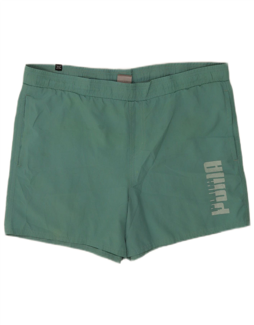 Puma Mens Graphic Swimming Shorts Large Green Polyester
