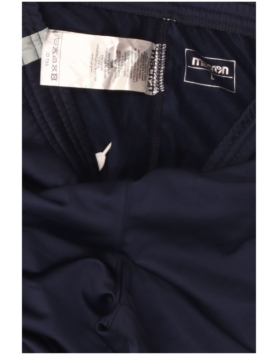 Macron Mens Tracksuit Trousers Joggers Large  Navy Blue Polyester