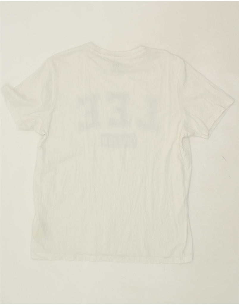 LEE Mens Regular Fit Graphic T-Shirt Top Large White Cotton Vintage Lee and Second-Hand Lee from Messina Hembry 