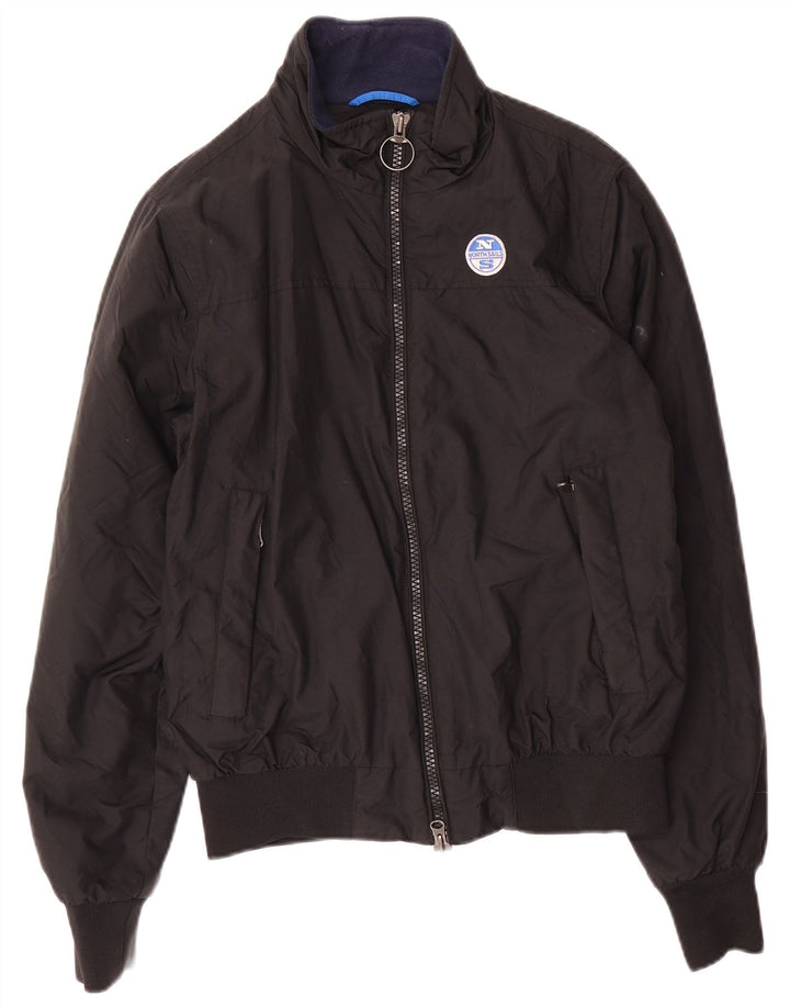 North Sails Mens Bomber Jacket EU 36 Small Black Polyamide