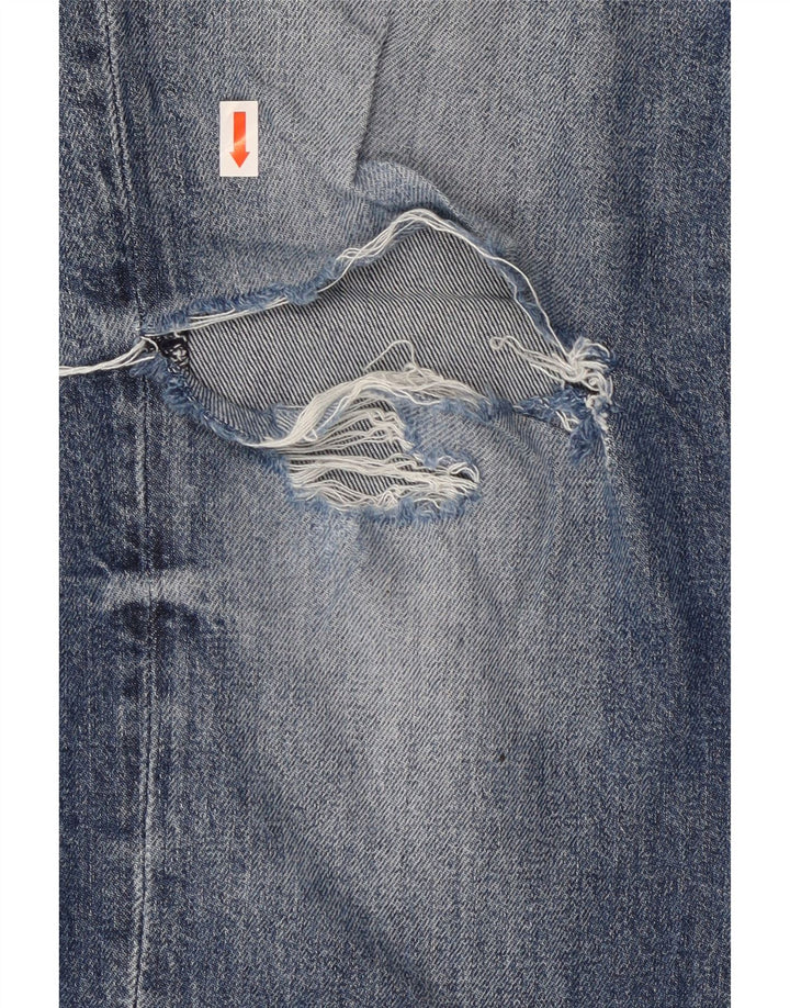 Levi's Mens 514 Distressed Straight Jeans W32 L30 Blue Cotton