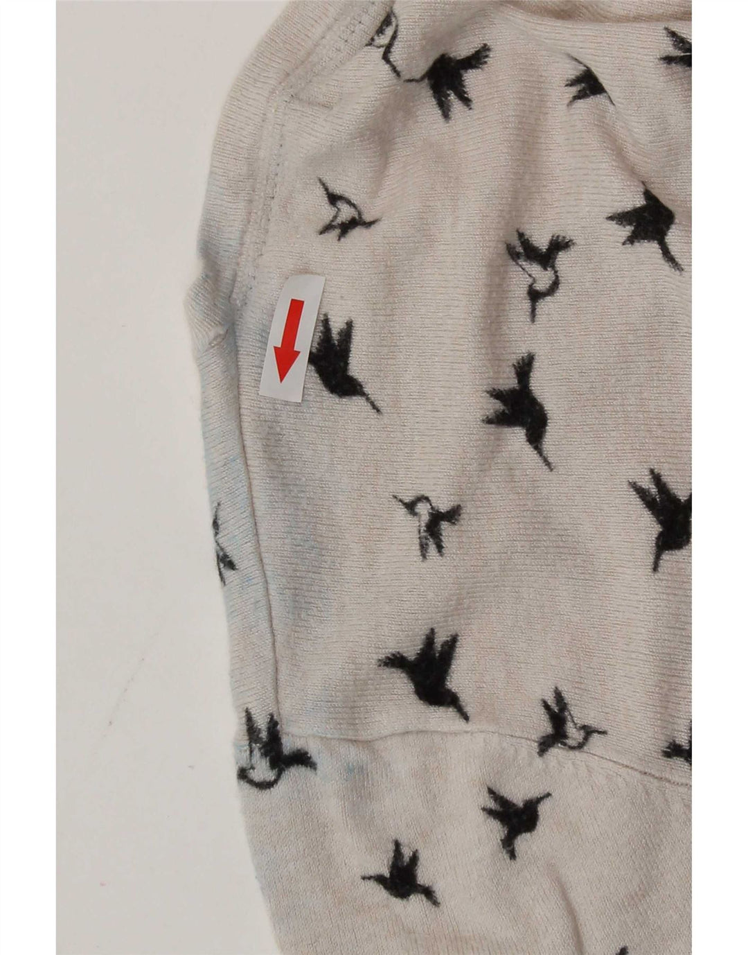 Marks & Spencer Womens Abstract Pattern Cardigan Sweater UK 14 Medium White