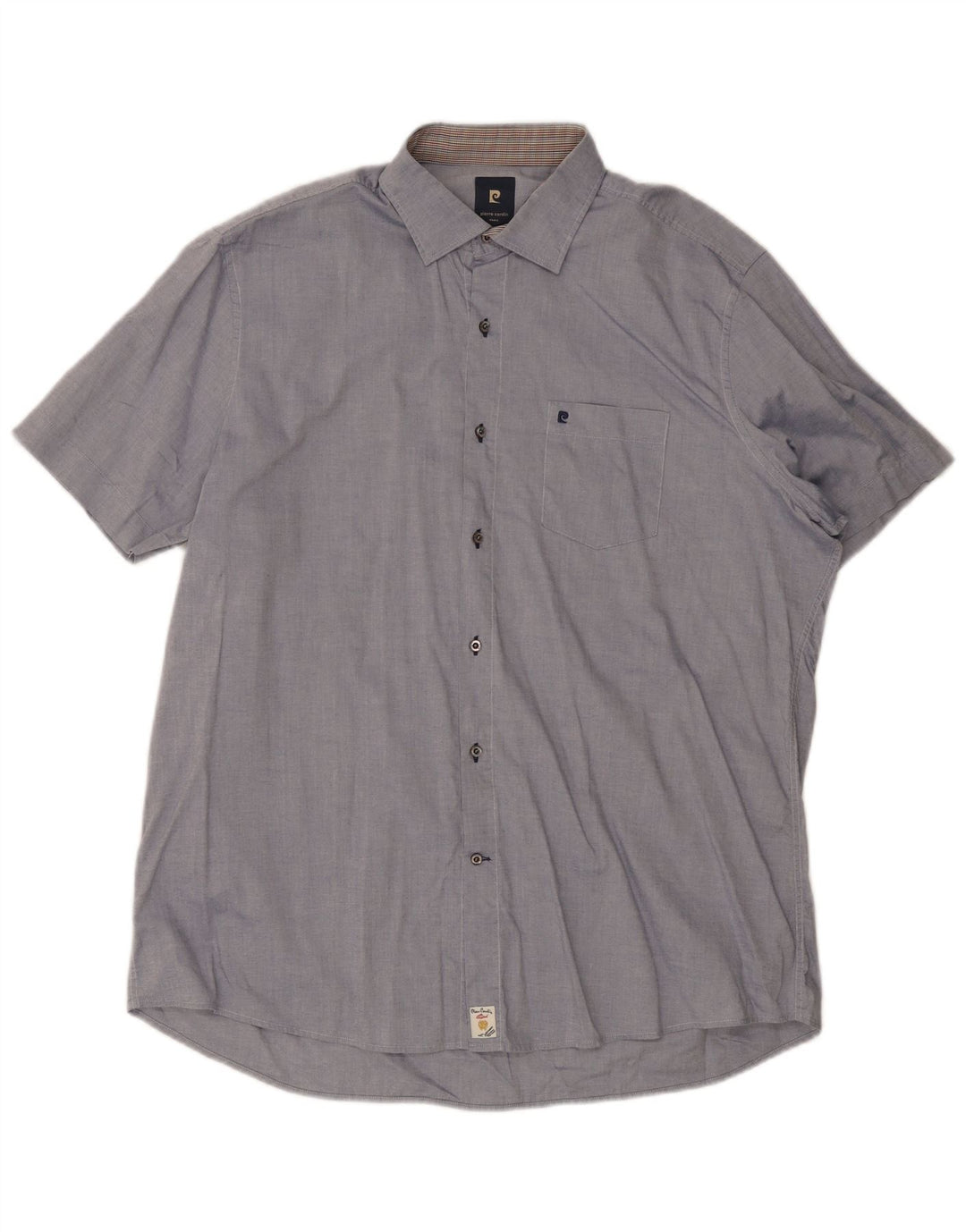 Pierre Cardin Mens Short Sleeve Shirt XL Blue