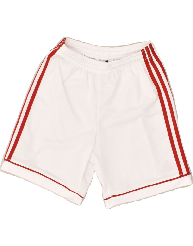 ADIDAS Boys Sport Shorts 11-12 Years White Polyester | Vintage Adidas | Thrift | Second-Hand Adidas | Used Clothing | Messina Hembry 