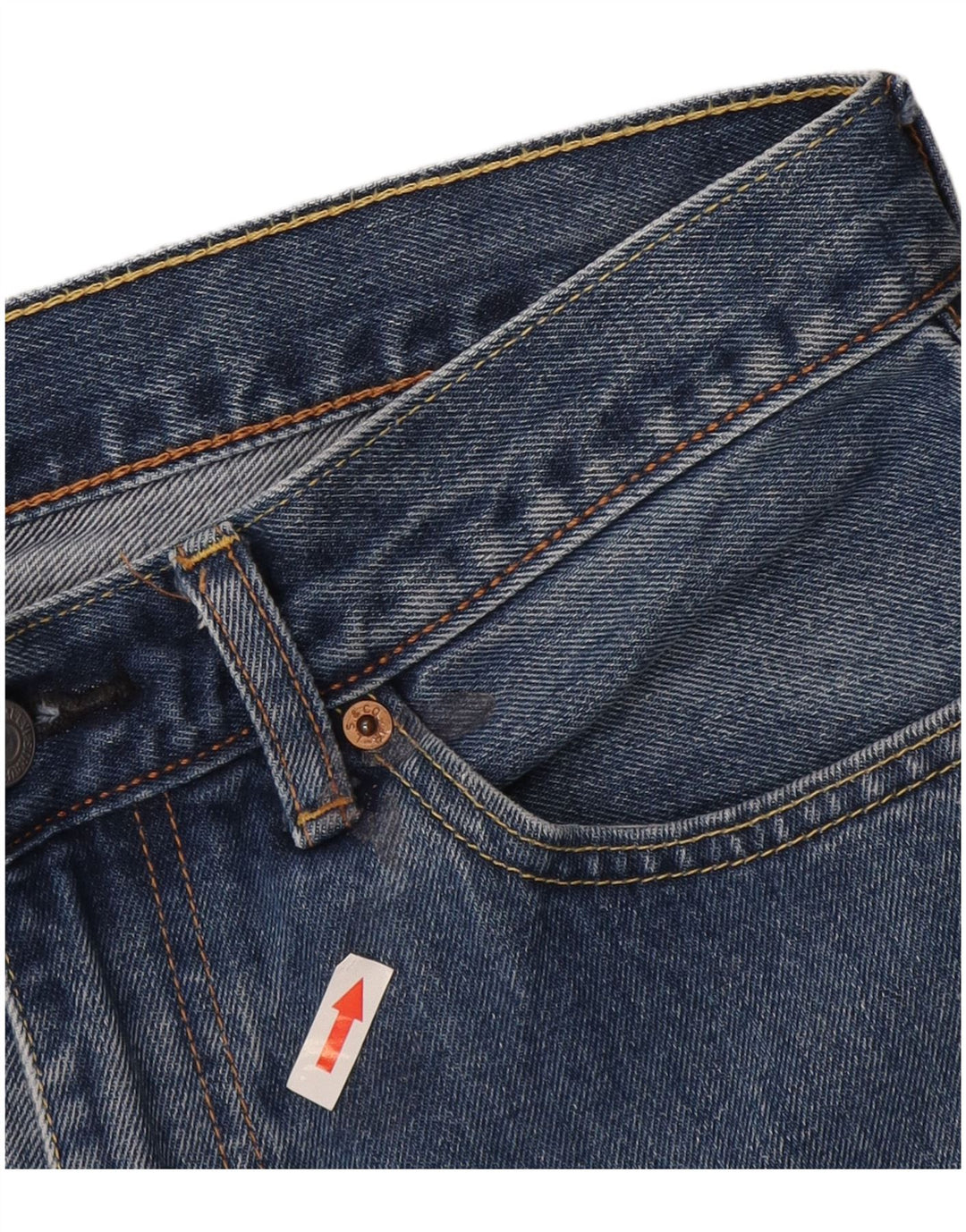 Levi's Mens 751 Cropped Straight Jeans W32 L24 Blue Cotton
