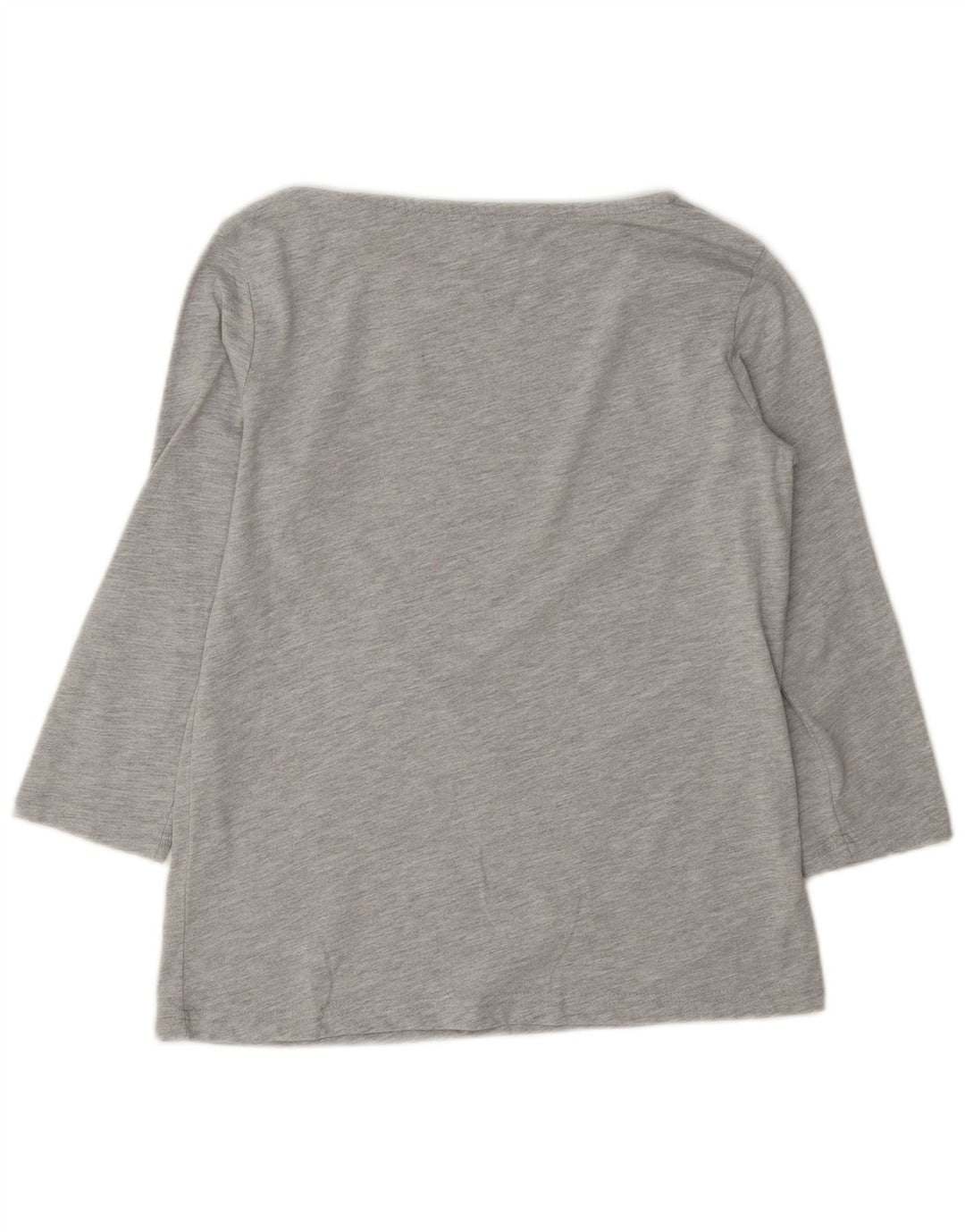 Crew Clothing Womens Top 3/4 Sleeve UK 10 Small Grey Polyester