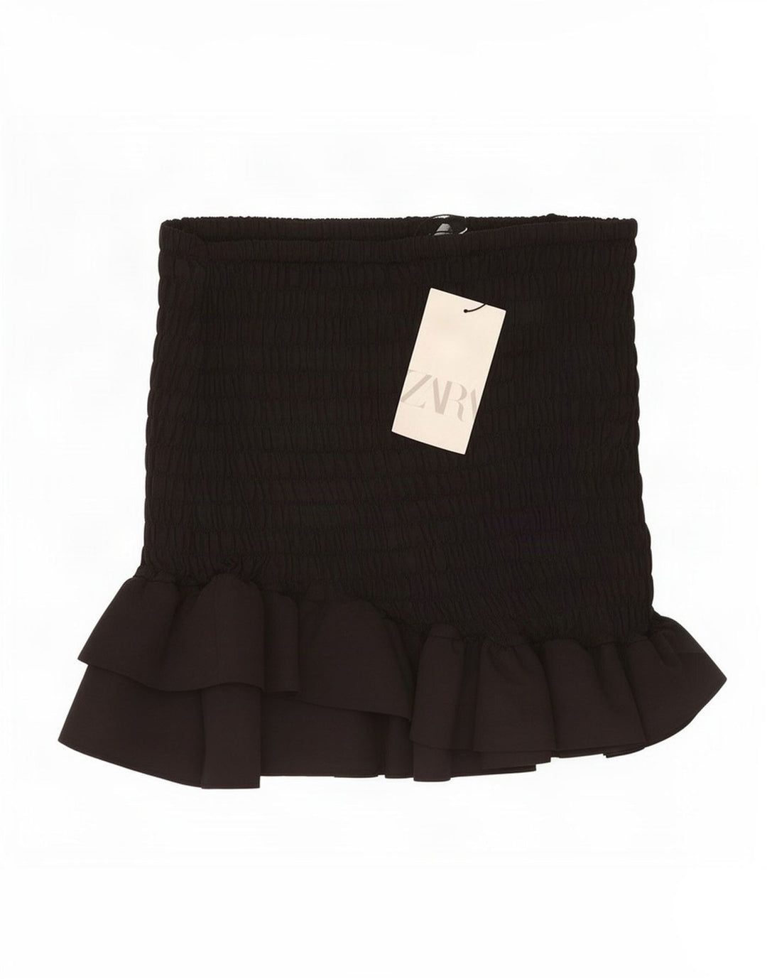 Zara Womens Mini Skirt XS W25 Black Polyester