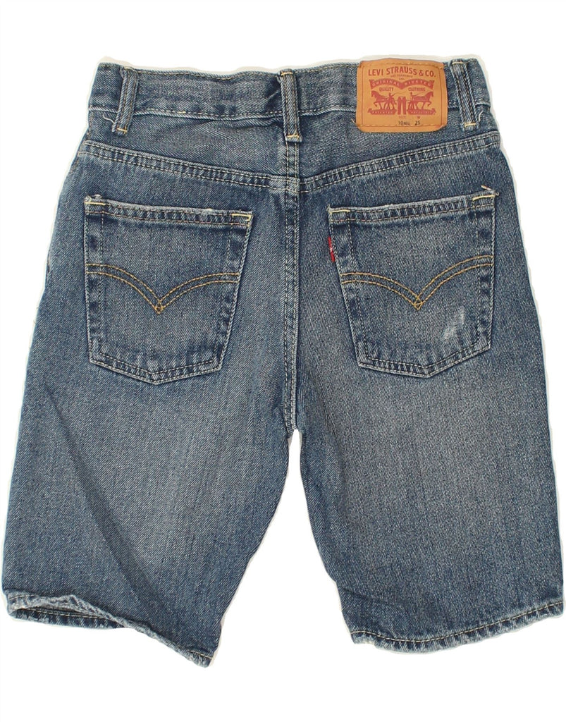 LEVI'S Boys 511 Distressed Denim Shorts 9-10 Years W25 Blue Cotton | Vintage Levi's | Thrift | Second-Hand Levi's | Used Clothing | Messina Hembry 