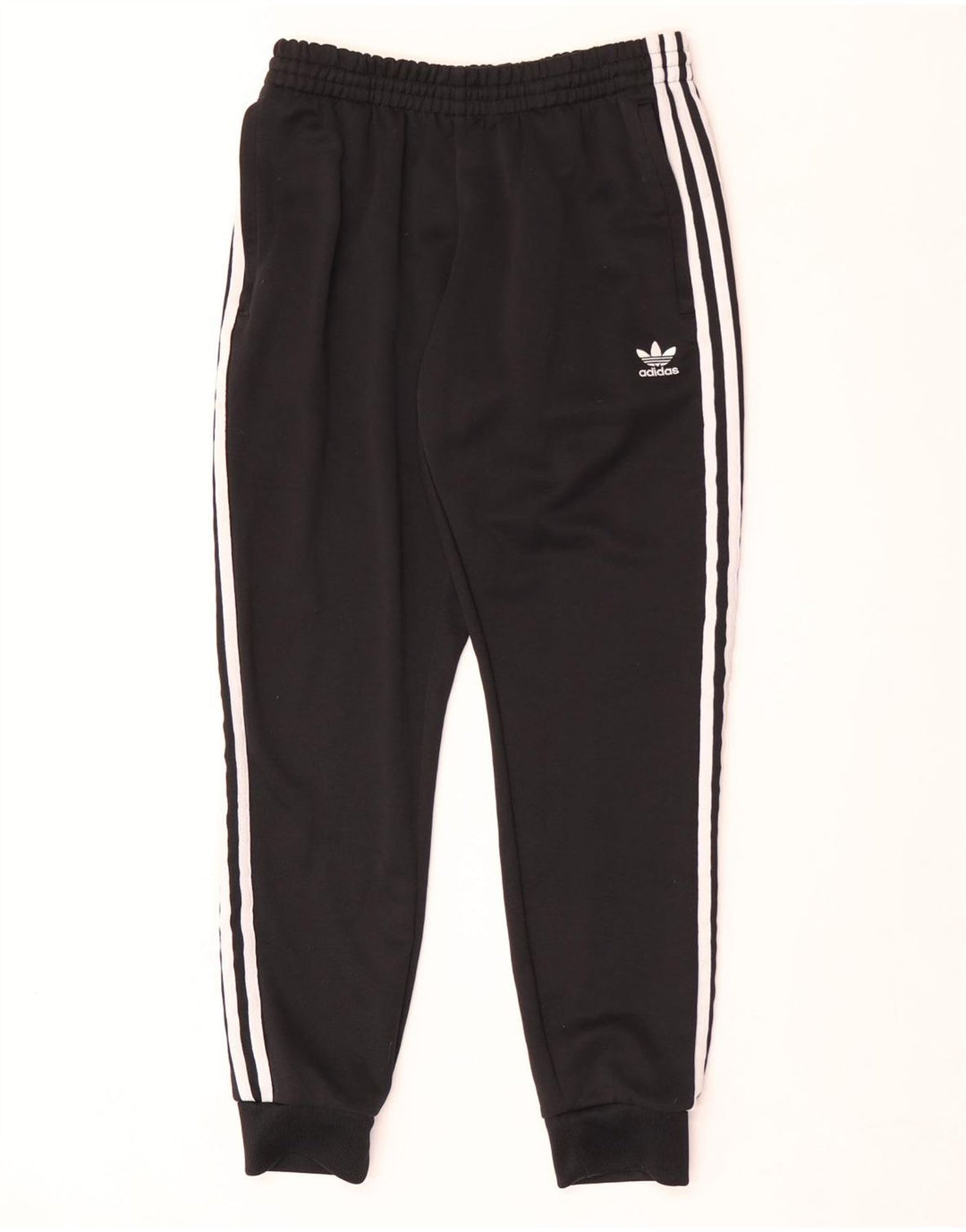Adidas Mens Tracksuit Trousers Joggers Medium Black Polyester
