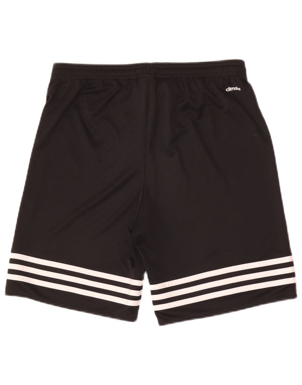 Adidas Boys Climalite Sport Shorts 13-14 Years XL Black Polyester