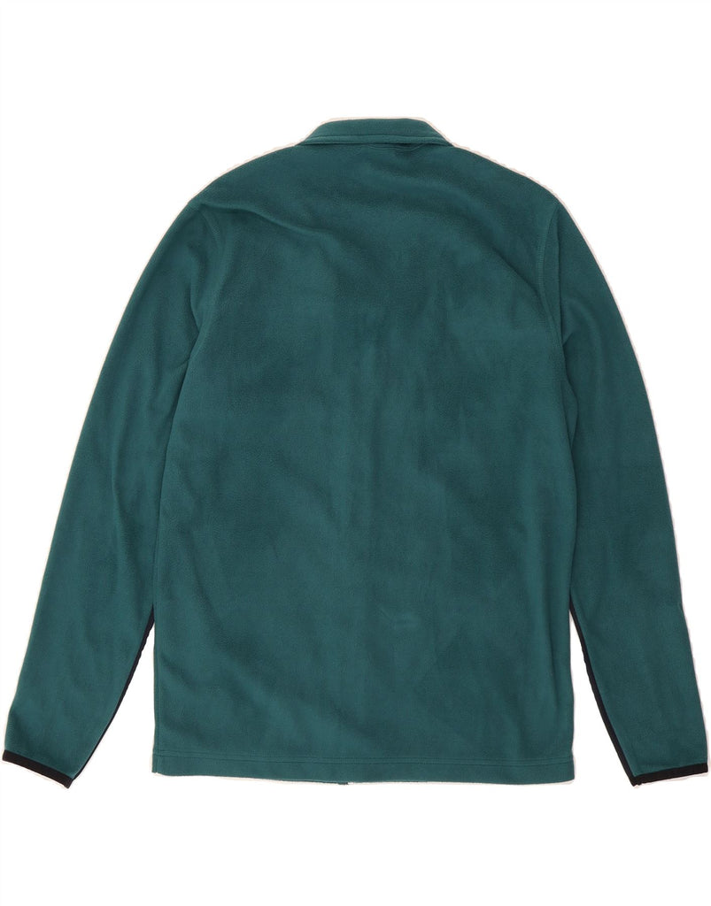 CHAMPION Mens Graphic Fleece Jacket UK 36 Small Green Colourblock Vintage Champion and Second-Hand Champion from Messina Hembry 
