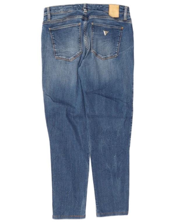 Guess Womens Sexy Curve Crop Slim Jeans W27 L26 Blue Lyocell