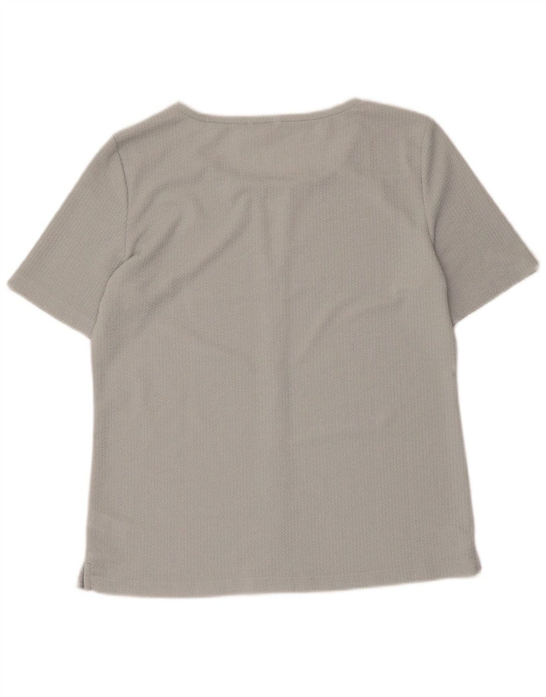 CALVIN KLEIN Womens Blouse Top UK 14 Medium Grey Polyester