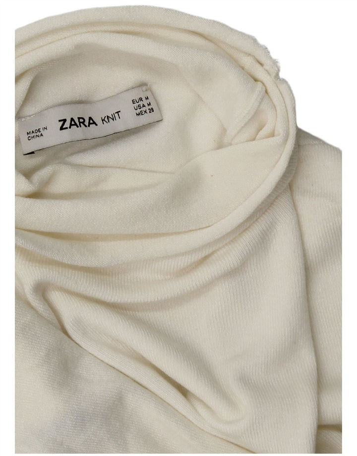 Zara Womens Vest Tank Top UK 12 Medium White