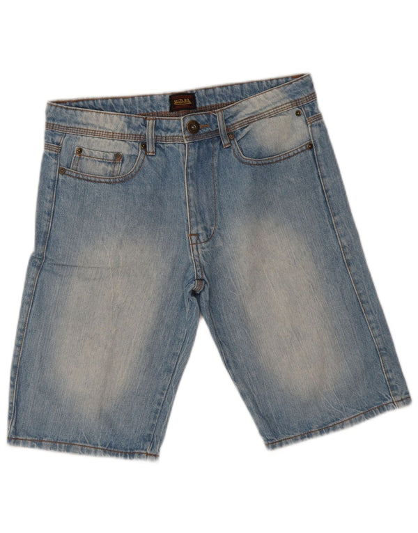 Von Dutch Mens Denim Shorts W30 Medium Blue Cotton