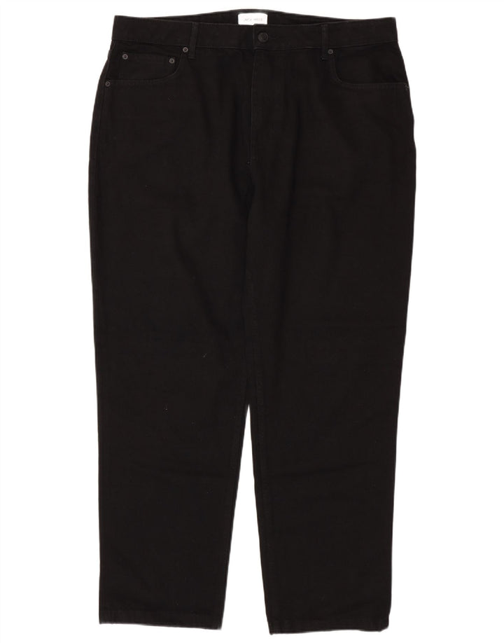 Jack Wills Mens Tapered Jeans W38 L32 Black Cotton