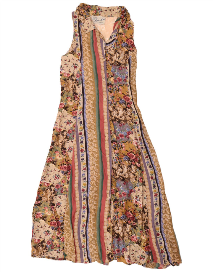 MASTRO MODA Womens Shirt Dress UK 12 Medium Multicoloured Floral