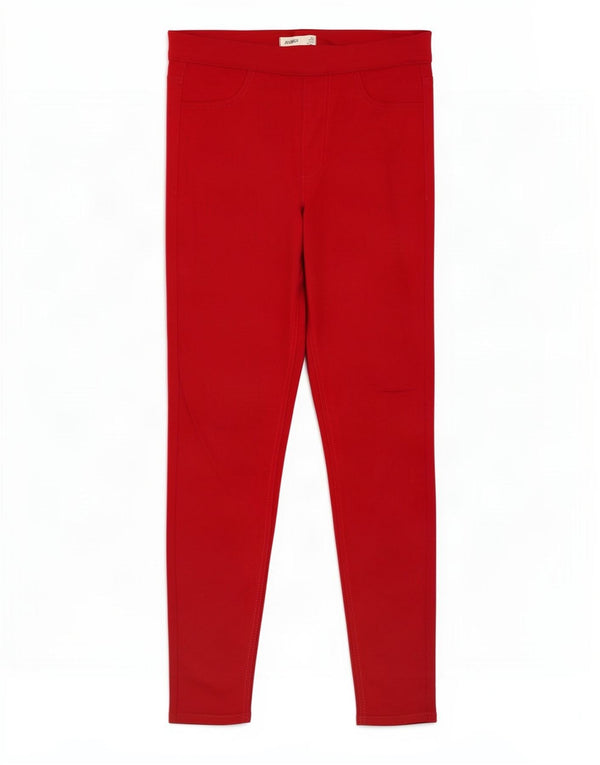 Marks & Spencer Womens Jegging Jeans UK 10 Small W28 L26 Red Cotton