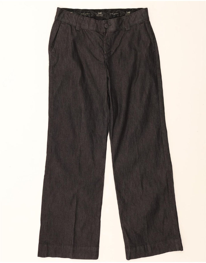 LEE Womens Bootcut Chino Trousers US 12 Large W34 L33 Grey Cotton Vintage Lee and Second-Hand Lee from Messina Hembry 