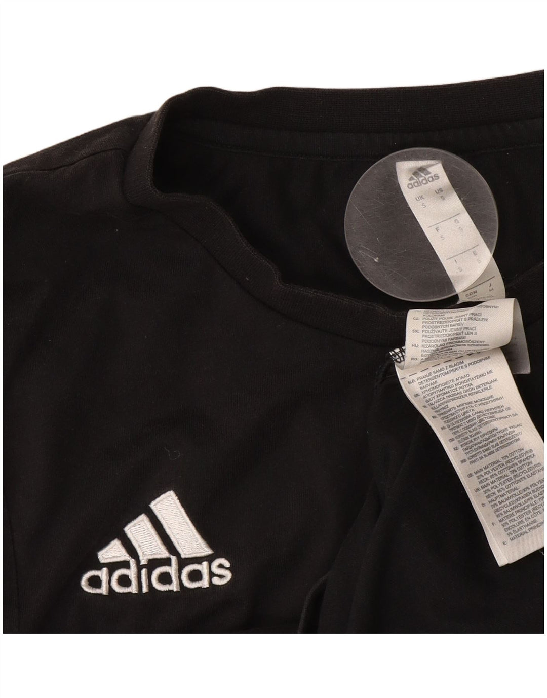 Adidas Mens Climalite T-Shirt Top Small Black Cotton