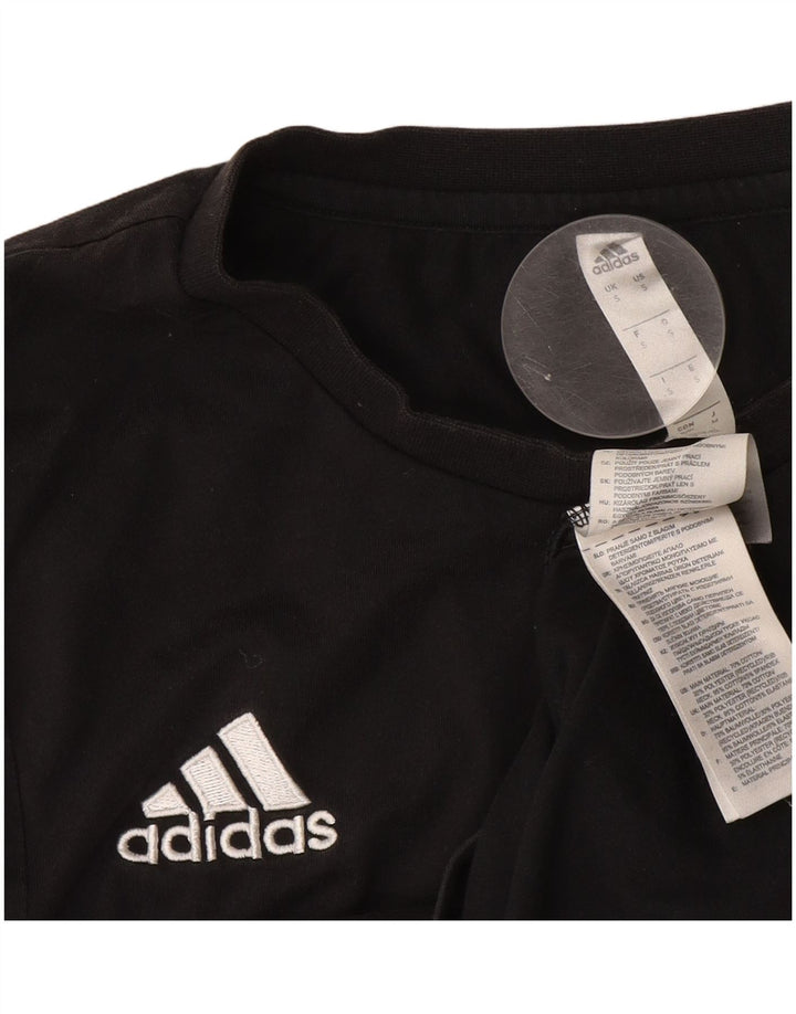 Adidas Mens Climalite T-Shirt Top Small Black Cotton