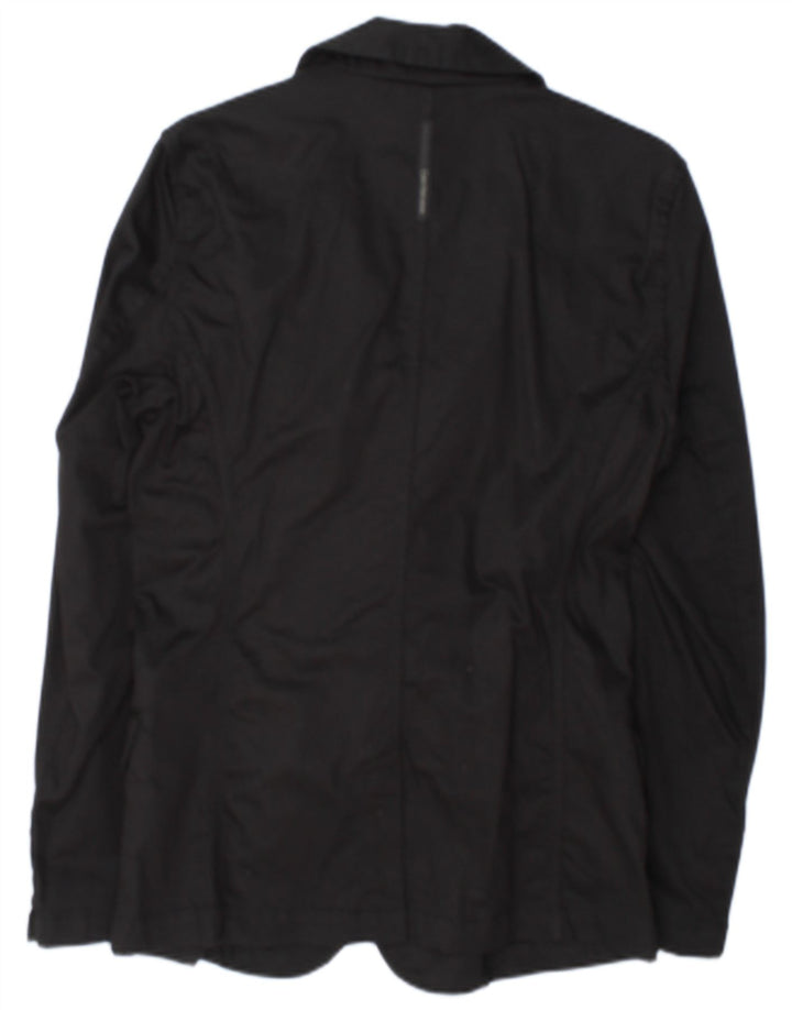 Calvin Klein Jeans Mens 2 Button Blazer Jacket UK 38 Medium Black Cotton