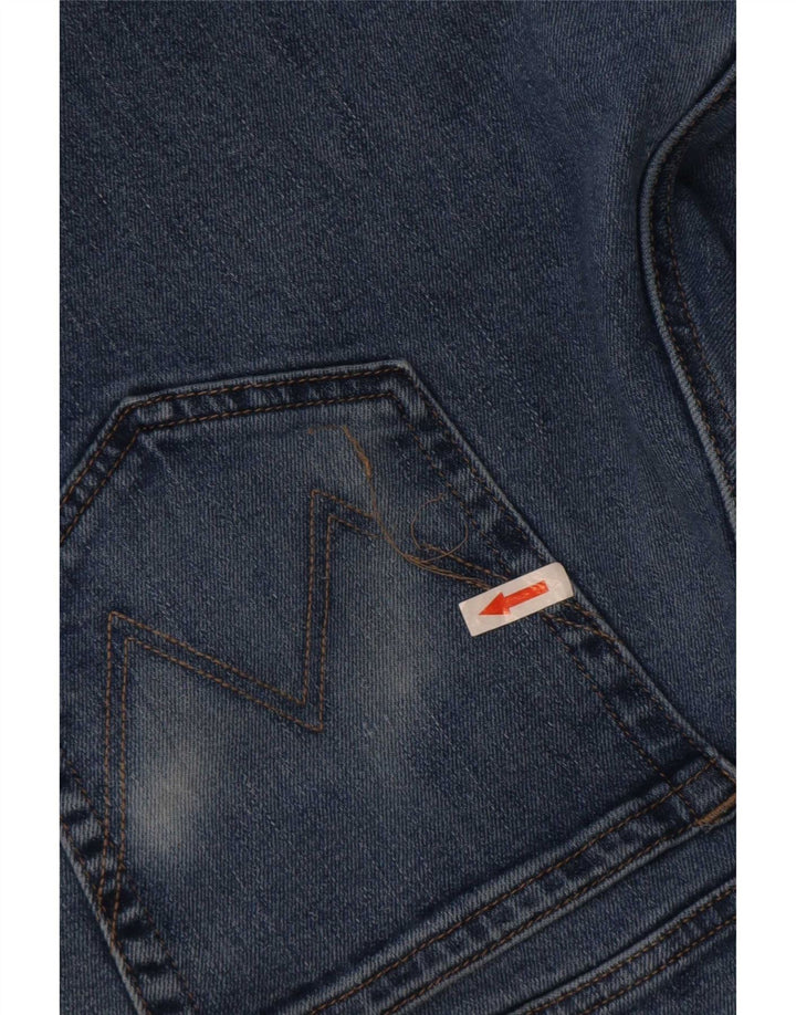 Wrangler Mens Regular Straight Jeans W34 L32 Blue Cotton