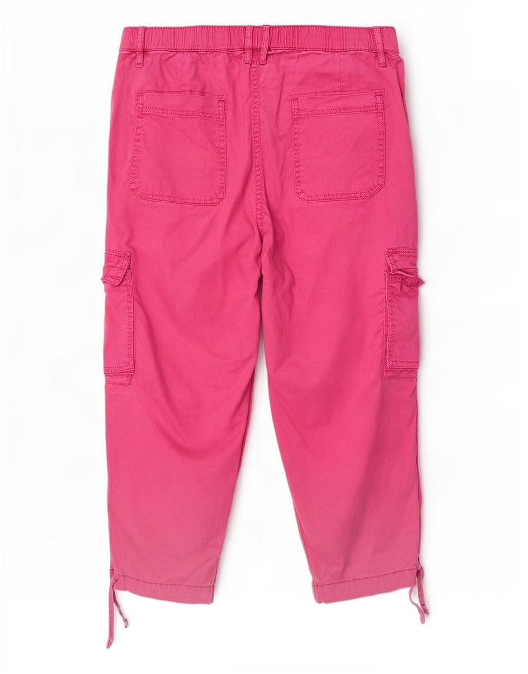 Marks & Spencer Womens Cargo Capri Trousers UK 12 Medium W30 L22 Pink