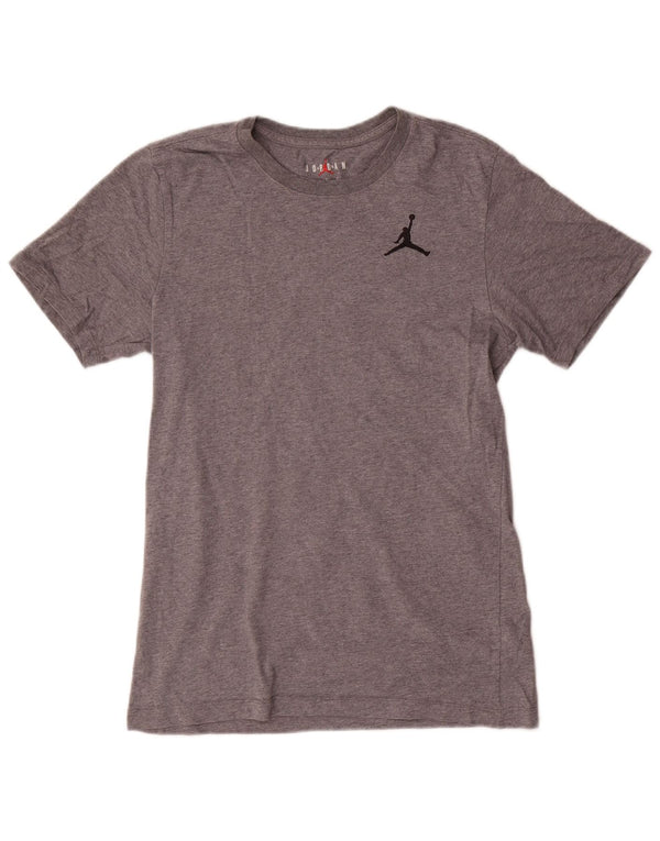 Jordan Mens T-Shirt Top Small Grey Cotton