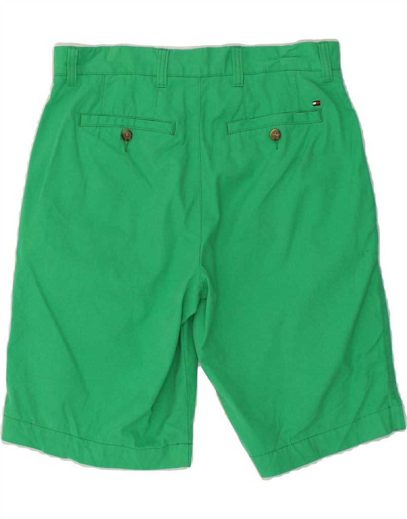 TOMMY HILFIGER Mens Chino Shorts W30 Medium Green Cotton Vintage Tommy Hilfiger and Second-Hand Tommy Hilfiger from Messina Hembry 