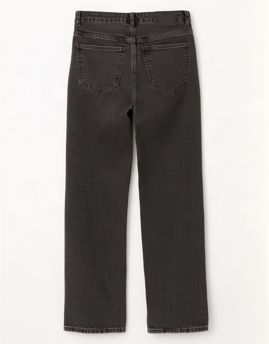 Zara Womens Straight Jeans EU 40 Medium W30 L31 Black Cotton