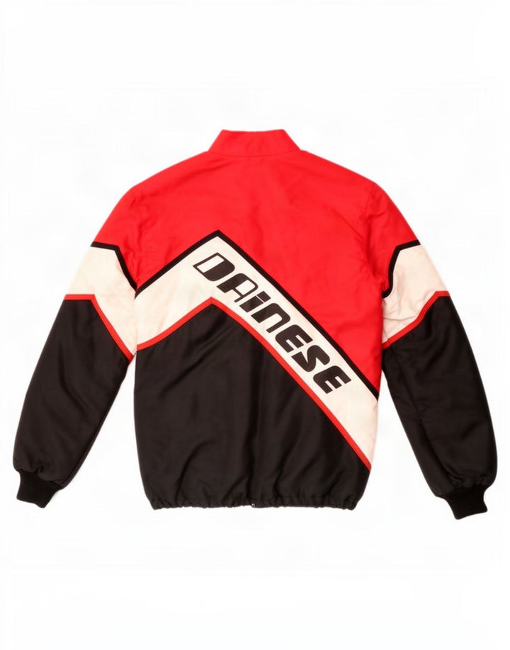 Dainese Mens Graphic Racer Jacket IT 42 XS Red Colourblock Polyamide