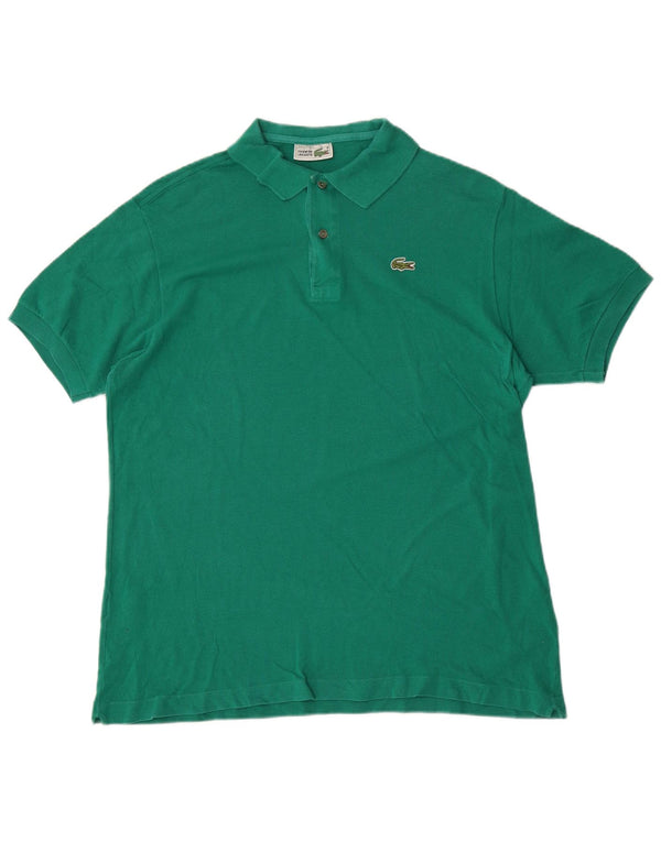 Lacoste Mens Polo Shirt Size 6 XL Green Cotton