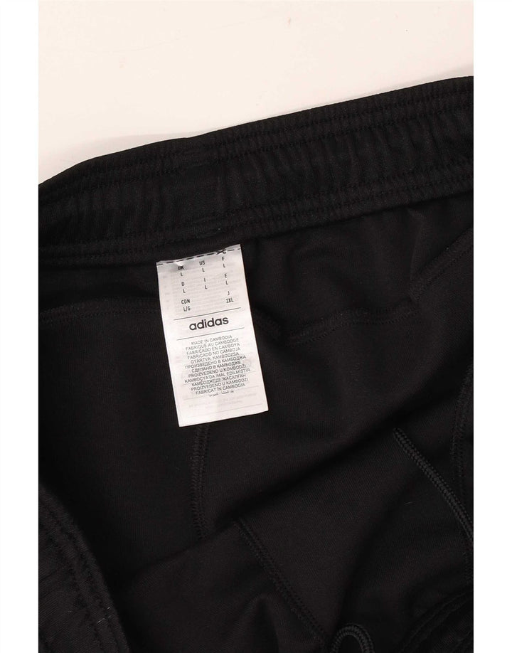 Adidas Mens Tracksuit Trousers Joggers Large Black Polyester