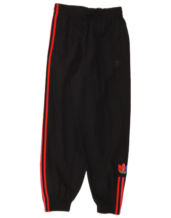 Adidas Womens Graphic Tracksuit Trousers Joggers UK 10 Small Black