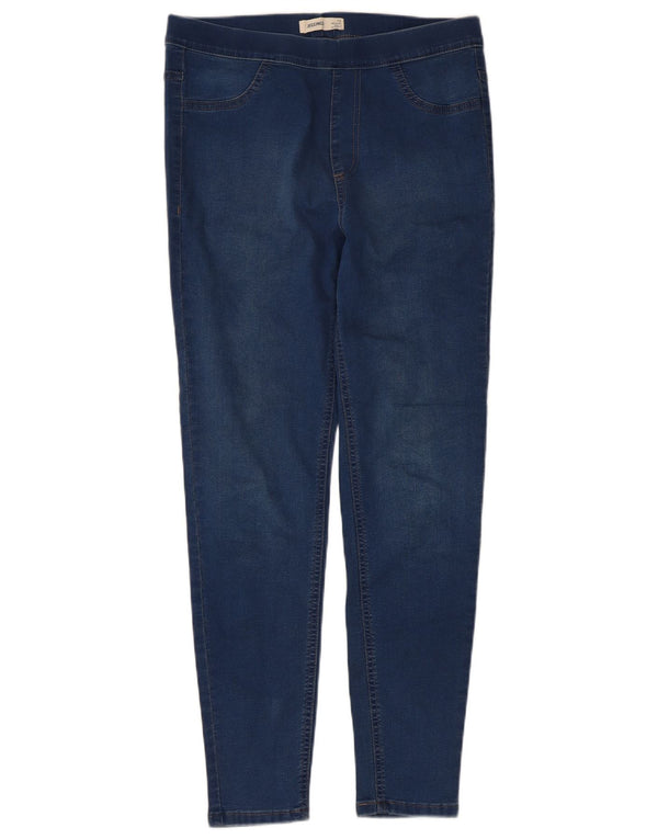 Marks & Spencer Womens Jegging Jeans UK 12 Medium W30 L27 Navy Blue Cotton