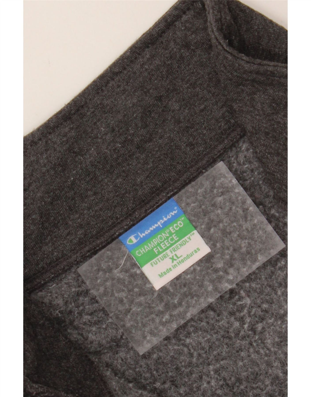 CHAMPION Mens Graphic Zip Neck Sweatshirt Jumper XL Grey Cotton Vintage Champion and Second-Hand Champion from Messina Hembry 
