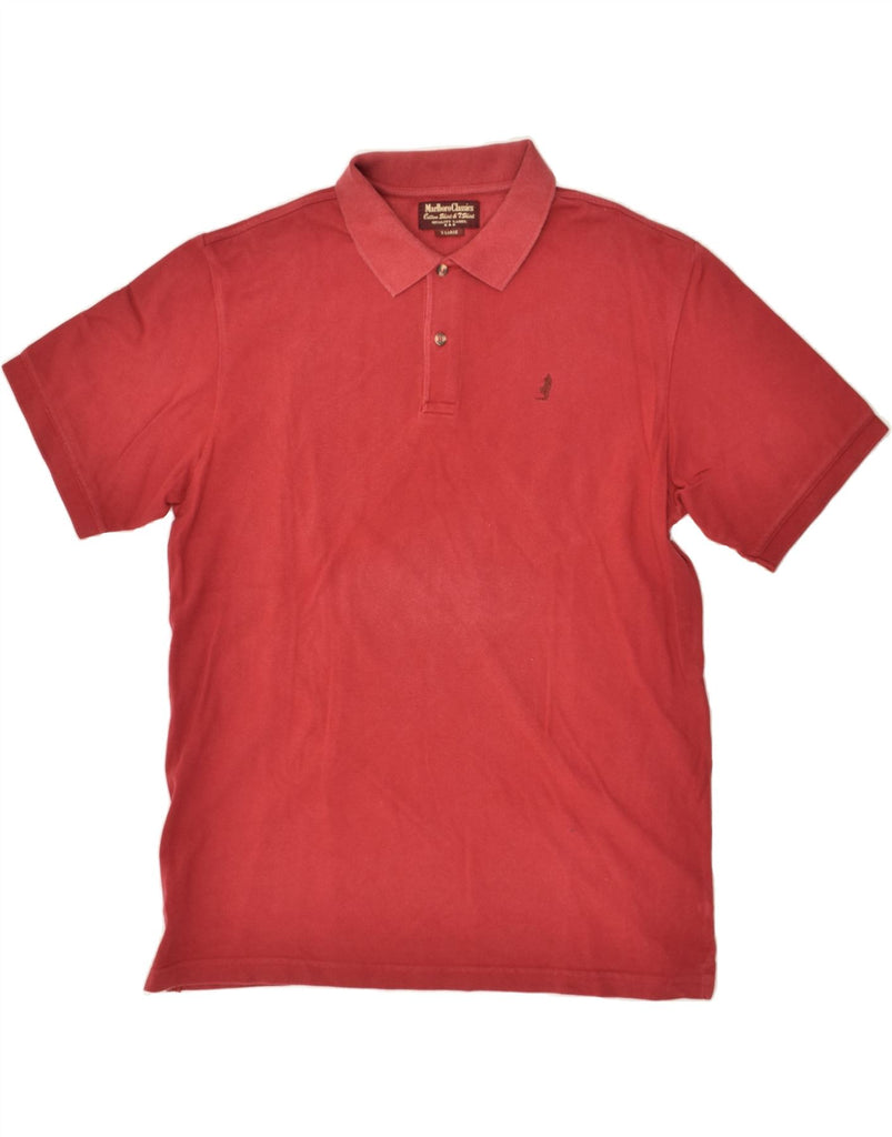 MARLBORO CLASSICS Mens Polo Shirt XL Red Cotton | Vintage Marlboro Classics | Thrift | Second-Hand Marlboro Classics | Used Clothing | Messina Hembry 