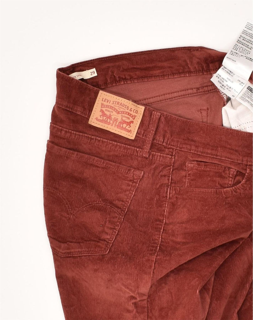 LEVI'S Womens 710 Skinny Corduroy Trousers W29 L30  Brown Cotton | Vintage Levi's | Thrift | Second-Hand Levi's | Used Clothing | Messina Hembry 