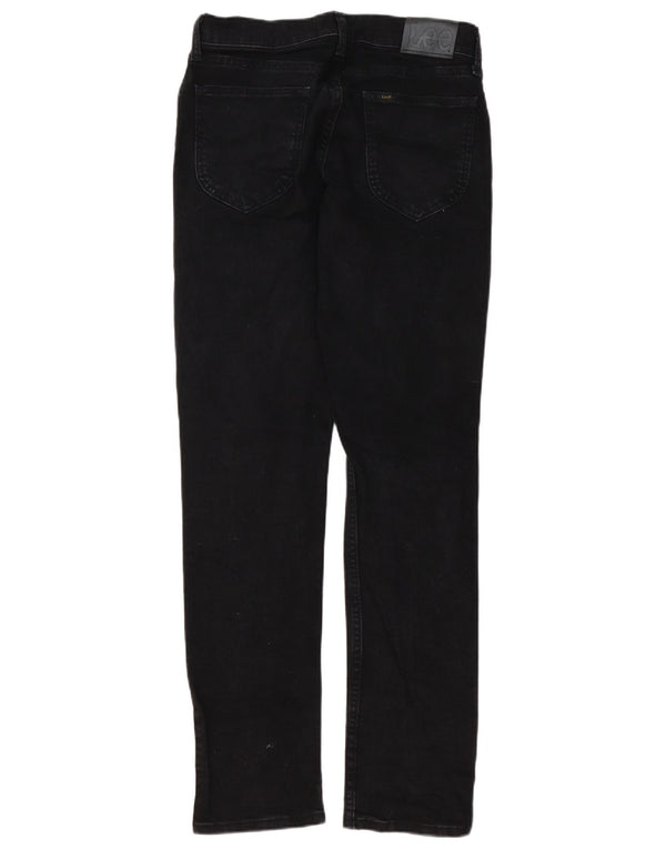 Lee Mens Regular Fit Straight Jeans W30 L32 Black Cotton
