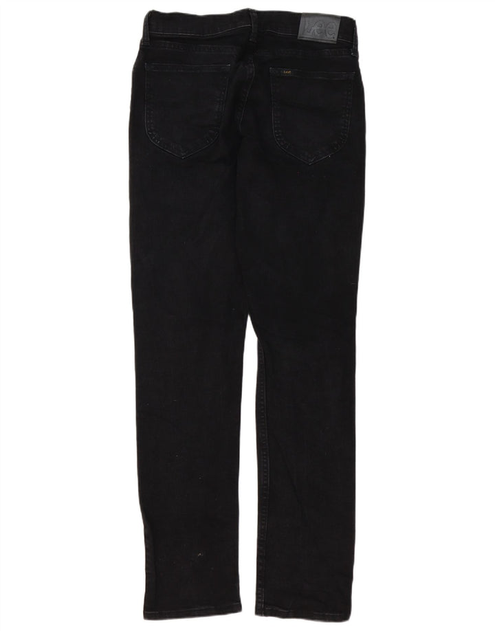 Lee Mens Regular Fit Straight Jeans W30 L32 Black Cotton