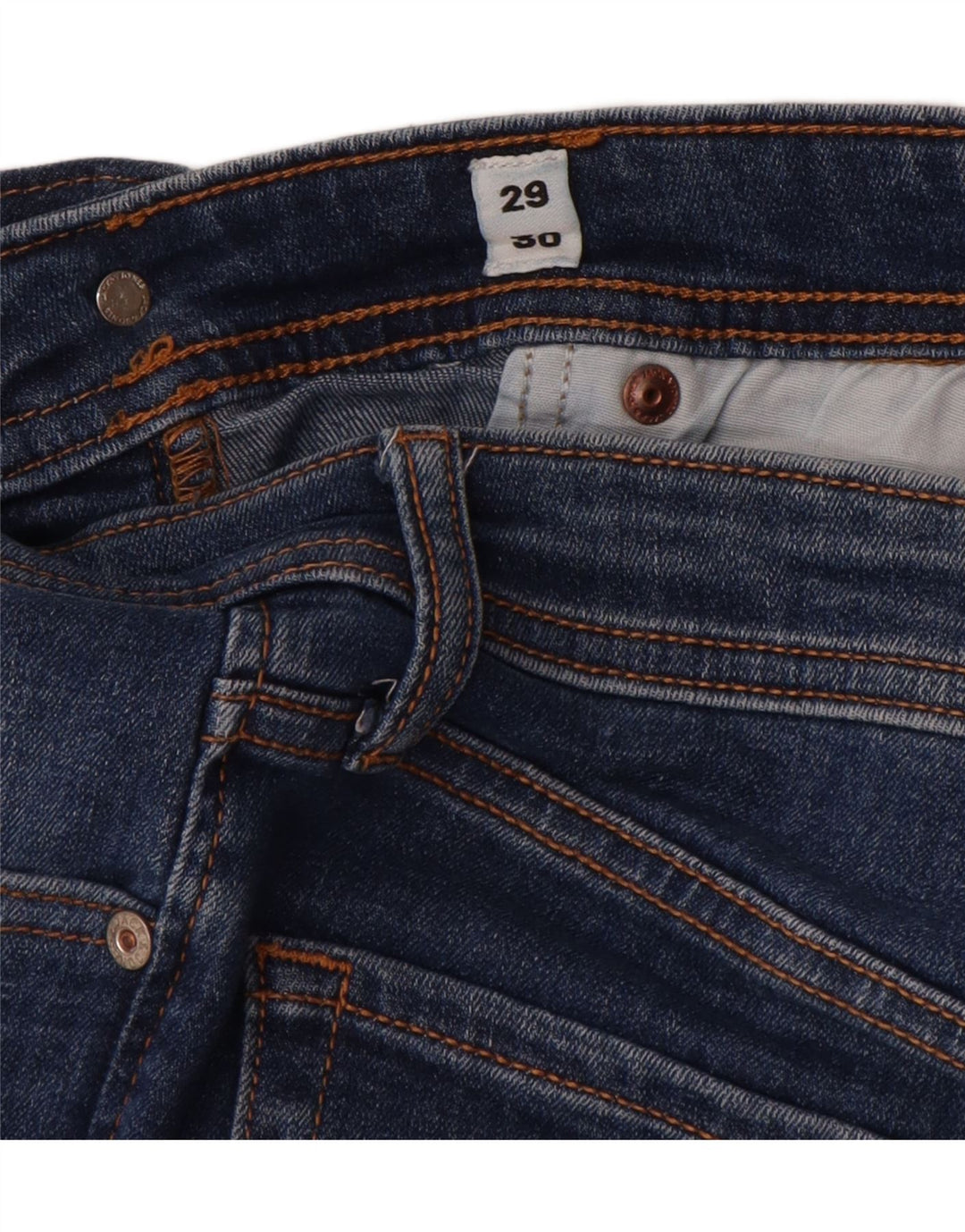 Jack & Jones Mens GLENN Slim Jeans W29 L30 Blue Cotton