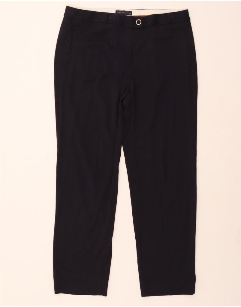 MARKS & SPENCER Womens Regular Suit Trousers UK 16 Large W36 L29 Navy Blue Vintage Marks & Spencer and Second-Hand Marks & Spencer from Messina Hembry 